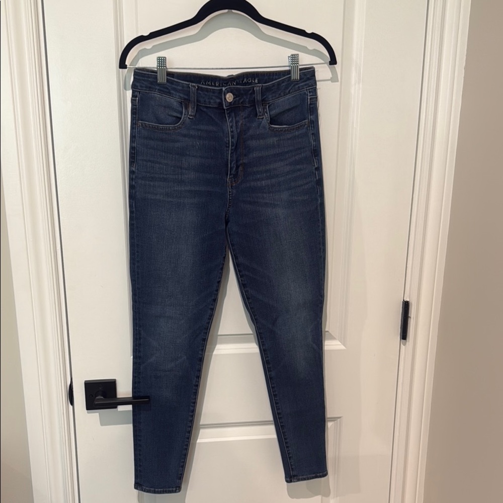 American Eagle Outfitters Deep Blue Skinny Jeans
